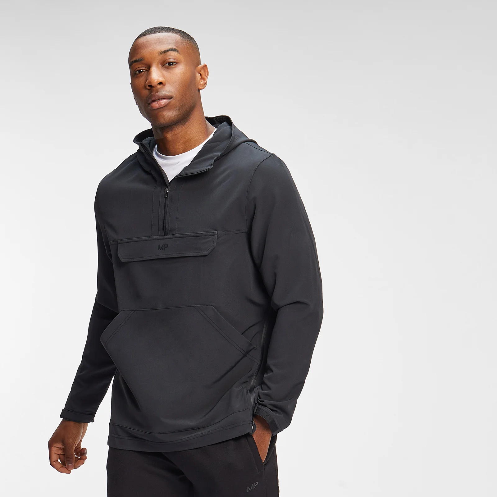 MP Men's Hooded Cagoule - Black - XXS Afbeelding 1