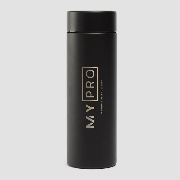 MYPRO grote metalen waterfles - Zwart - 750 ml