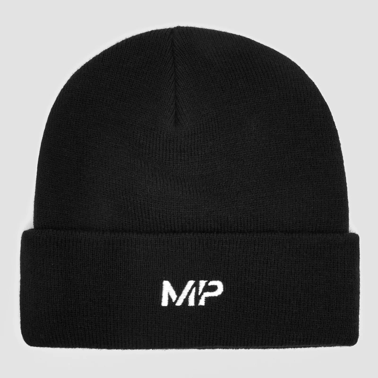 MP Embroidered Logo Beanie Hat - Black/White Afbeelding 1