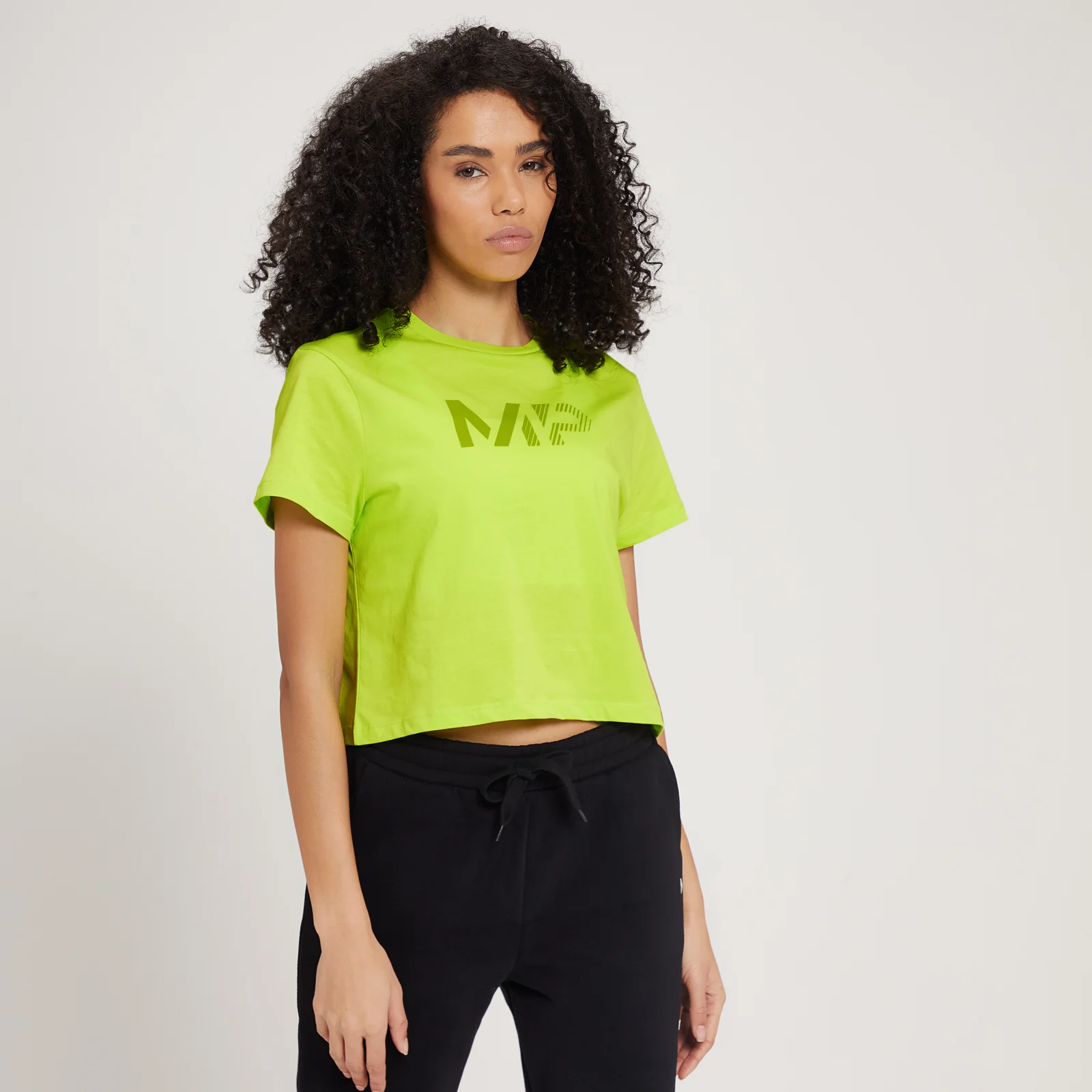 MP Gecropt T-shirt met Fade-print voor Dames - Lime - XXS Afbeelding 1