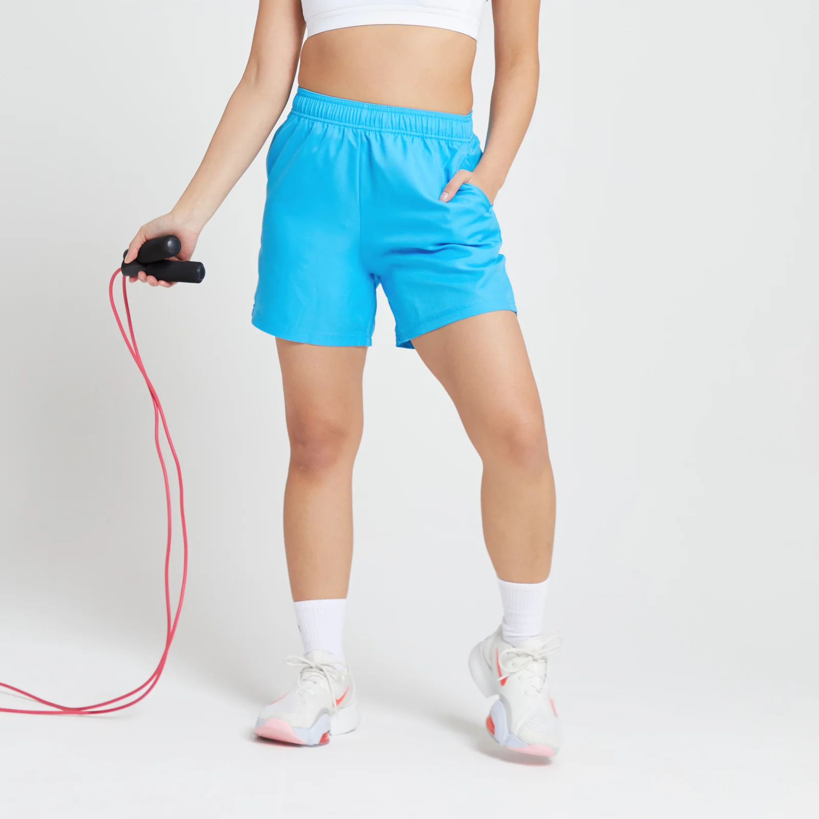MP Women's Graffiti Graphic Training Short - Bright Blue - XS Afbeelding 1
