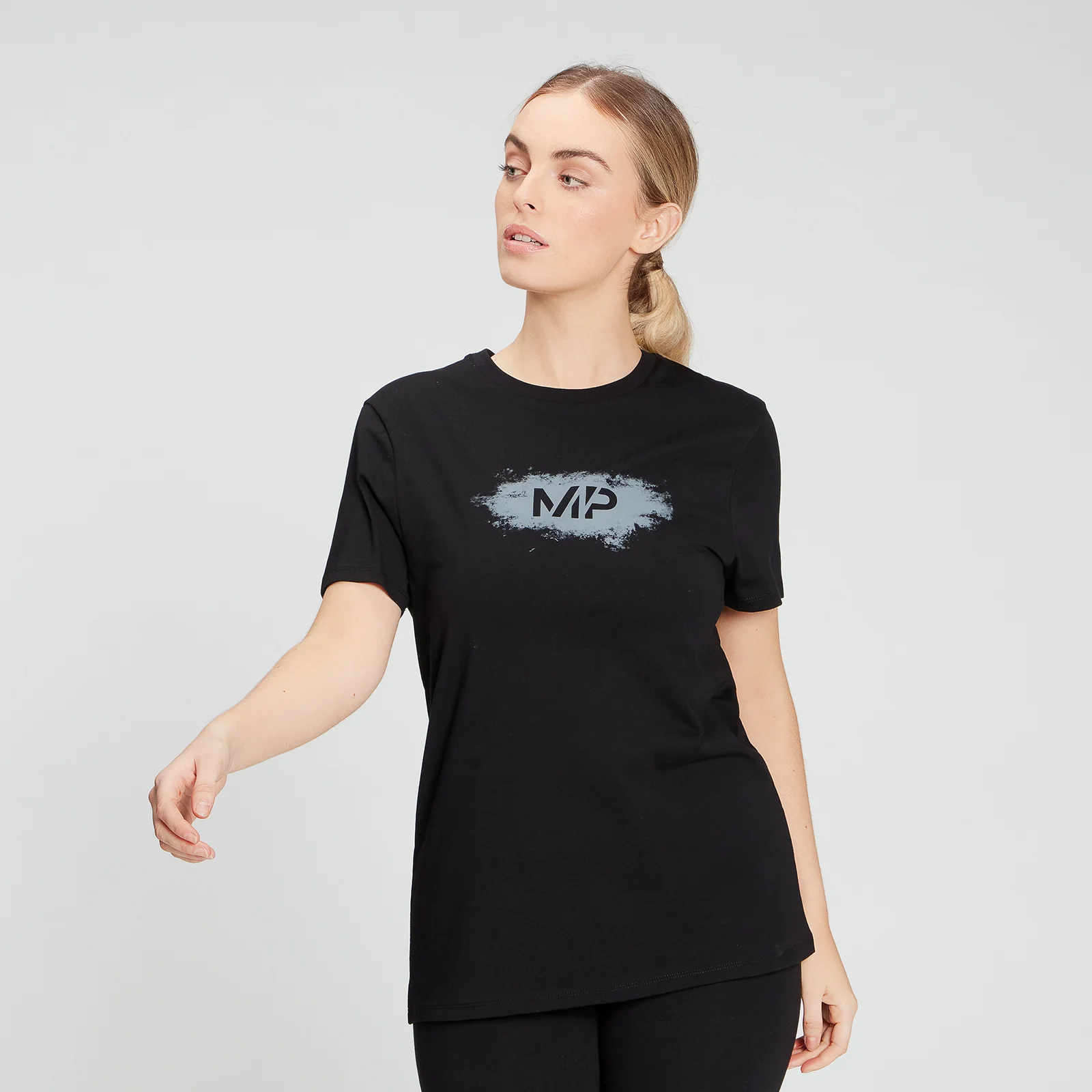MP Women's Chalk Graphic T-Shirt - Black - XXS Afbeelding 1