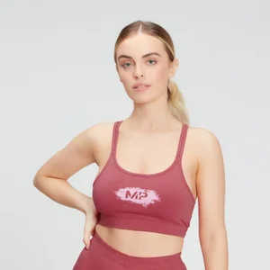 MP Vrouwen Krijt Grafische Sport Beha - Berry Roze - Size XS