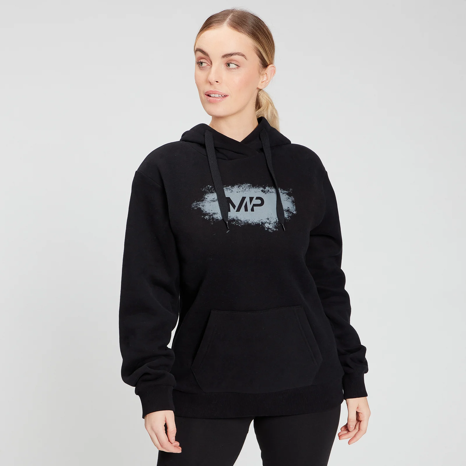 MP Women's Chalk Graphic Hoodie - Black - XXS Afbeelding 1