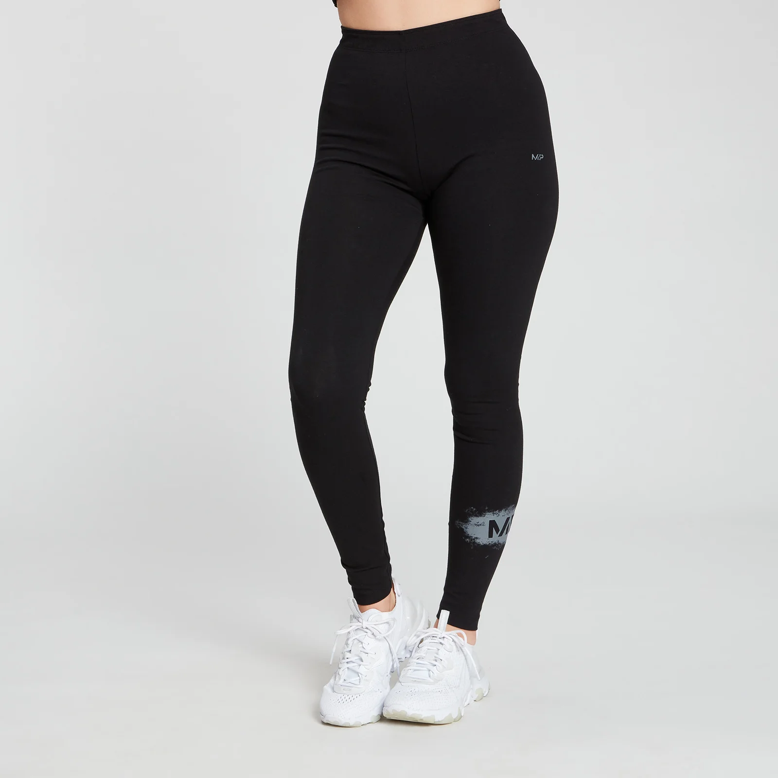 MP Women's Chalk Graphic Leggings - Black - XXS Afbeelding 1