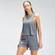 MP Repeat Mark Women's Graphic Training Crop Vest - Carbon