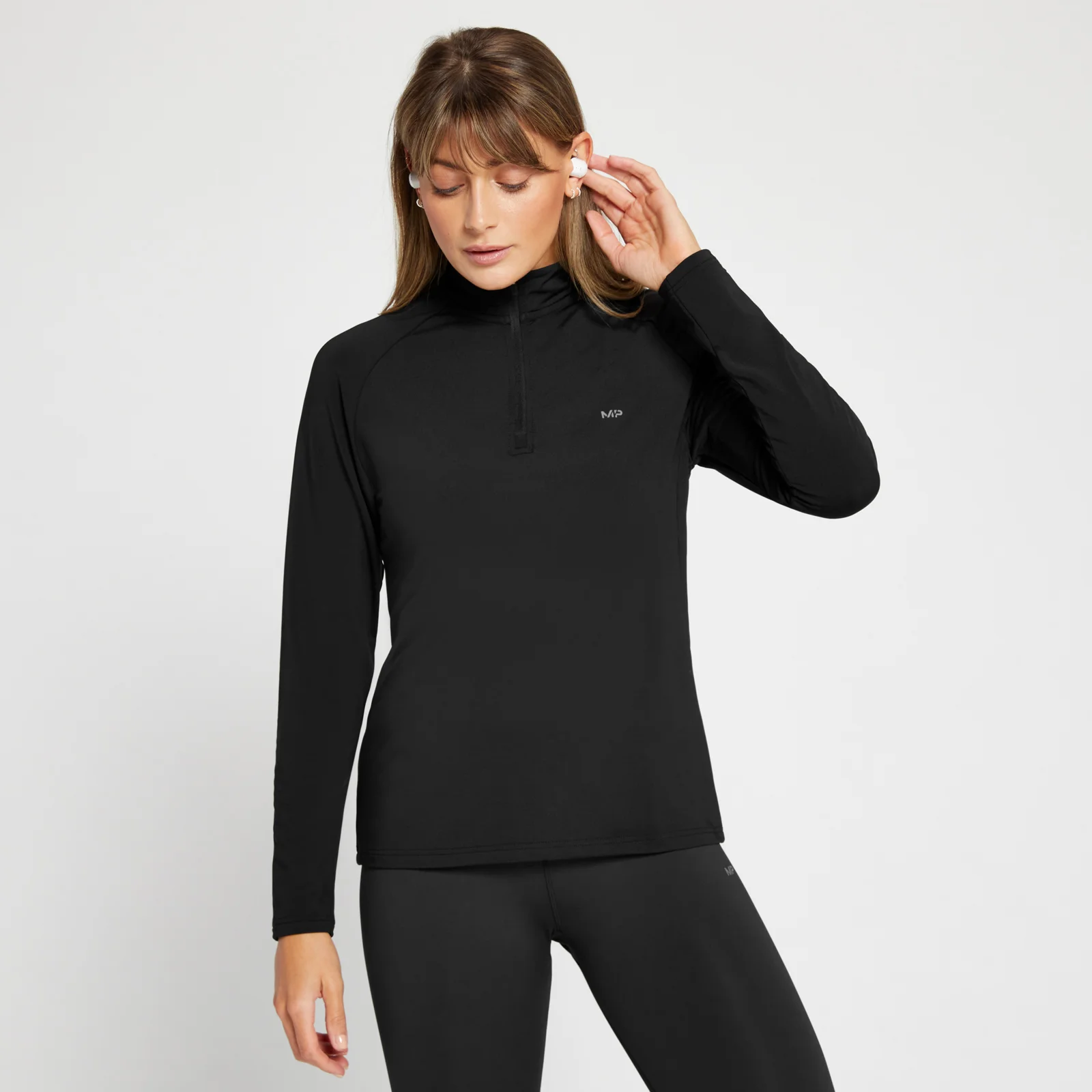 MP Repeat MP sporttrui met kwartrits voor dames - Zwart - XXS Afbeelding 1