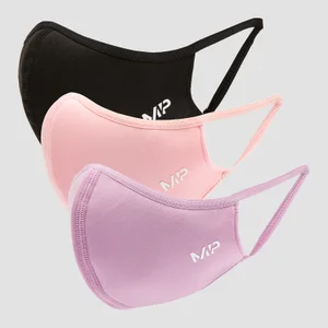 MP Curve masker (3 stuks) - Zwart / Geranium Pink / Lilac - Size S/M