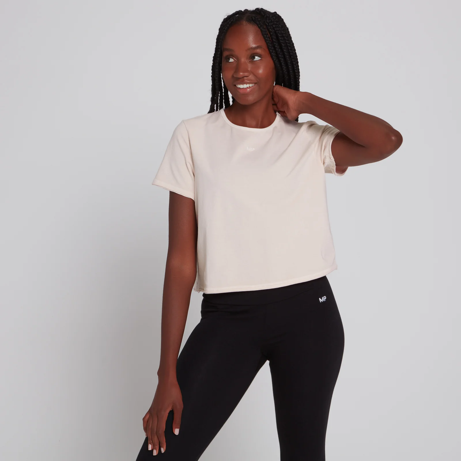 MP Women's Training Cropped T-Shirt - Light Pink - XXS Afbeelding 1