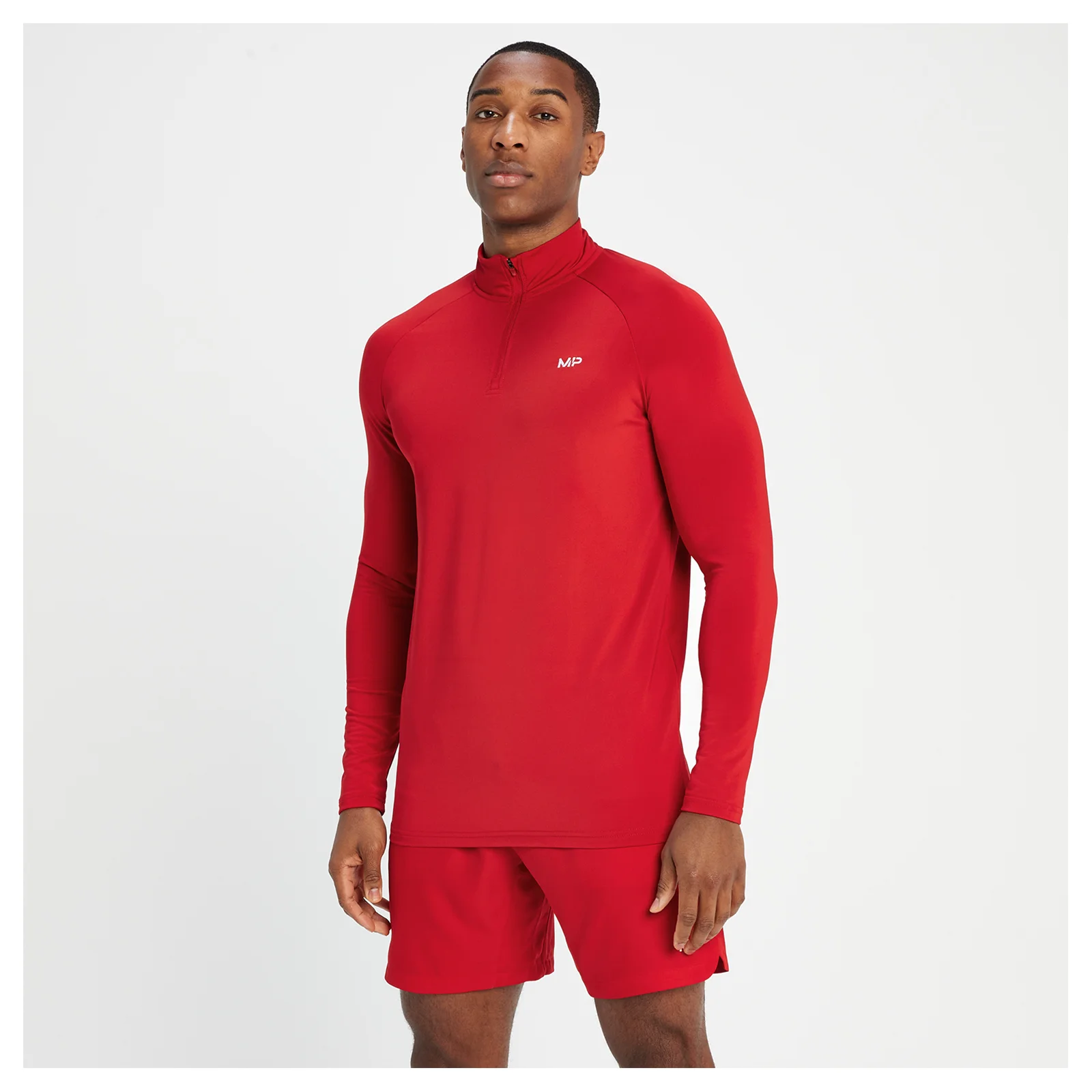 MP Men's Training 1/4 Zip - Crimson - XXS Afbeelding 1