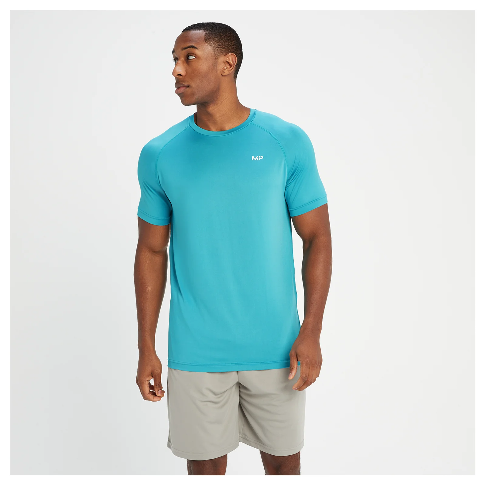 MP Men's Training Short Sleeve T-Shirt - Aqua - XXS Afbeelding 1
