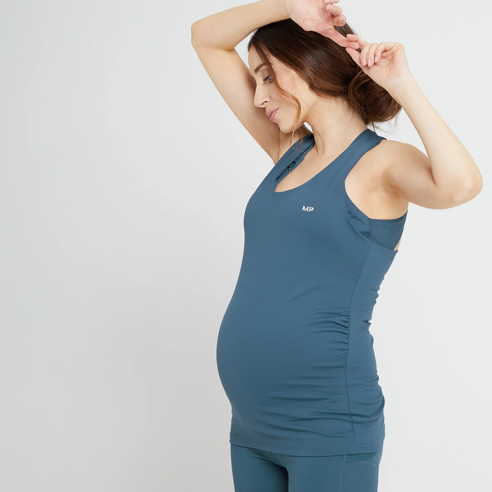MP Power Maternity hemd voor dames - Stofblauw - XS Afbeelding 1