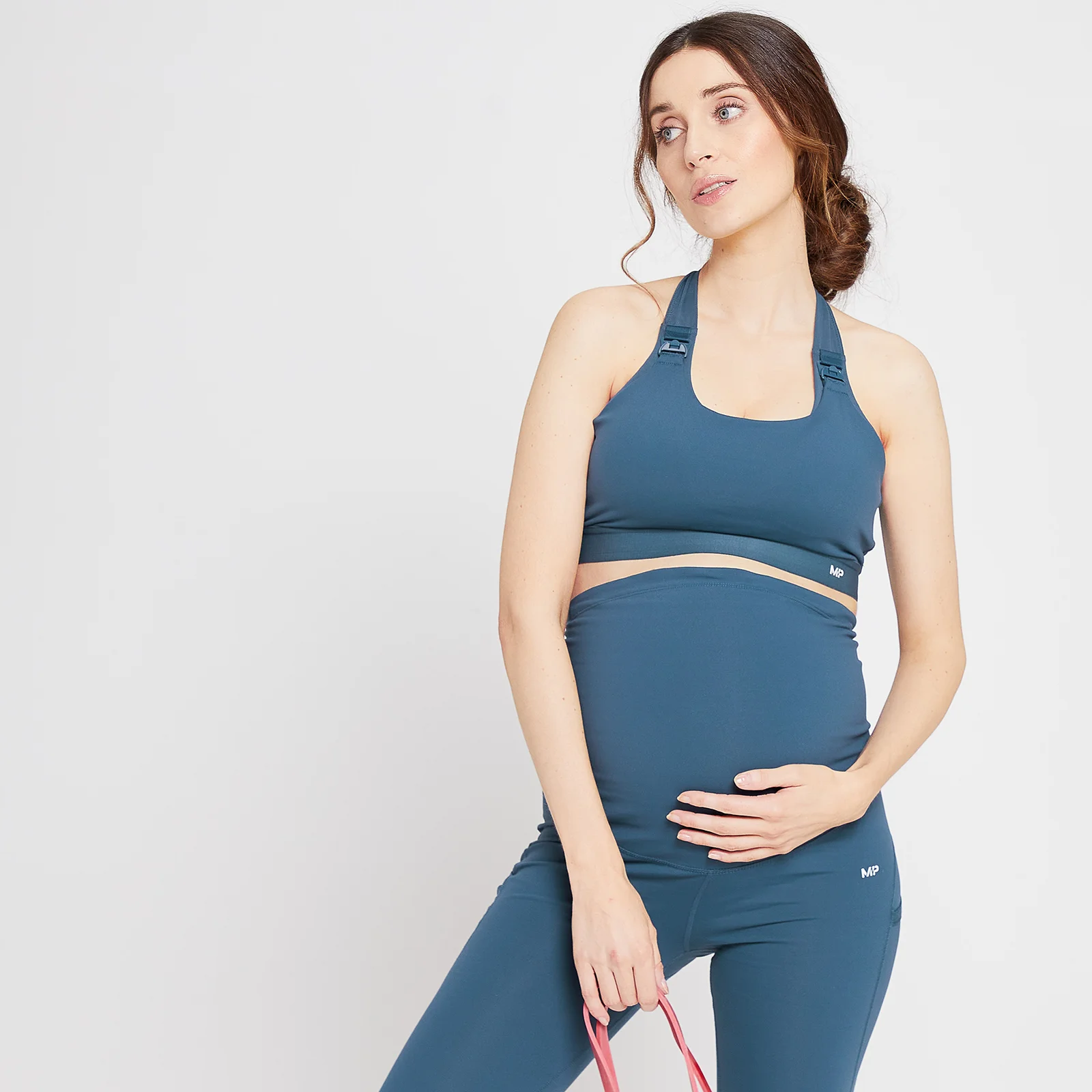 MP Power Maternity/Nursing sportbeha - Stofblauw - XS Afbeelding 1