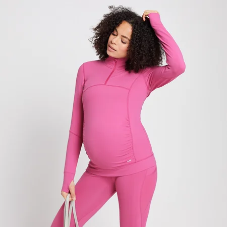 MP Power Maternity shirt met kwartrits voor dames - Sangria