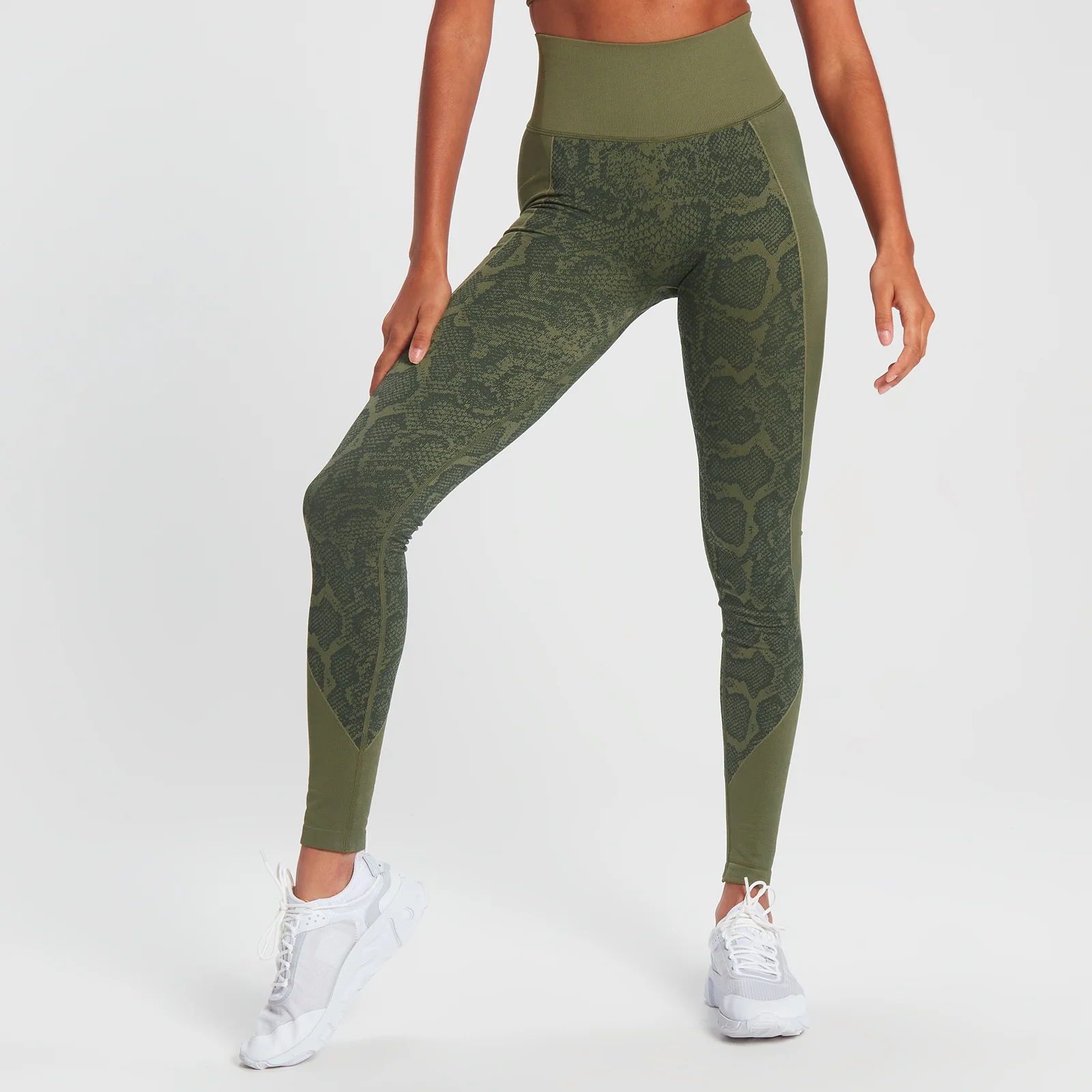 MP Snake Seamless Leggings - Green - XS Afbeelding 1