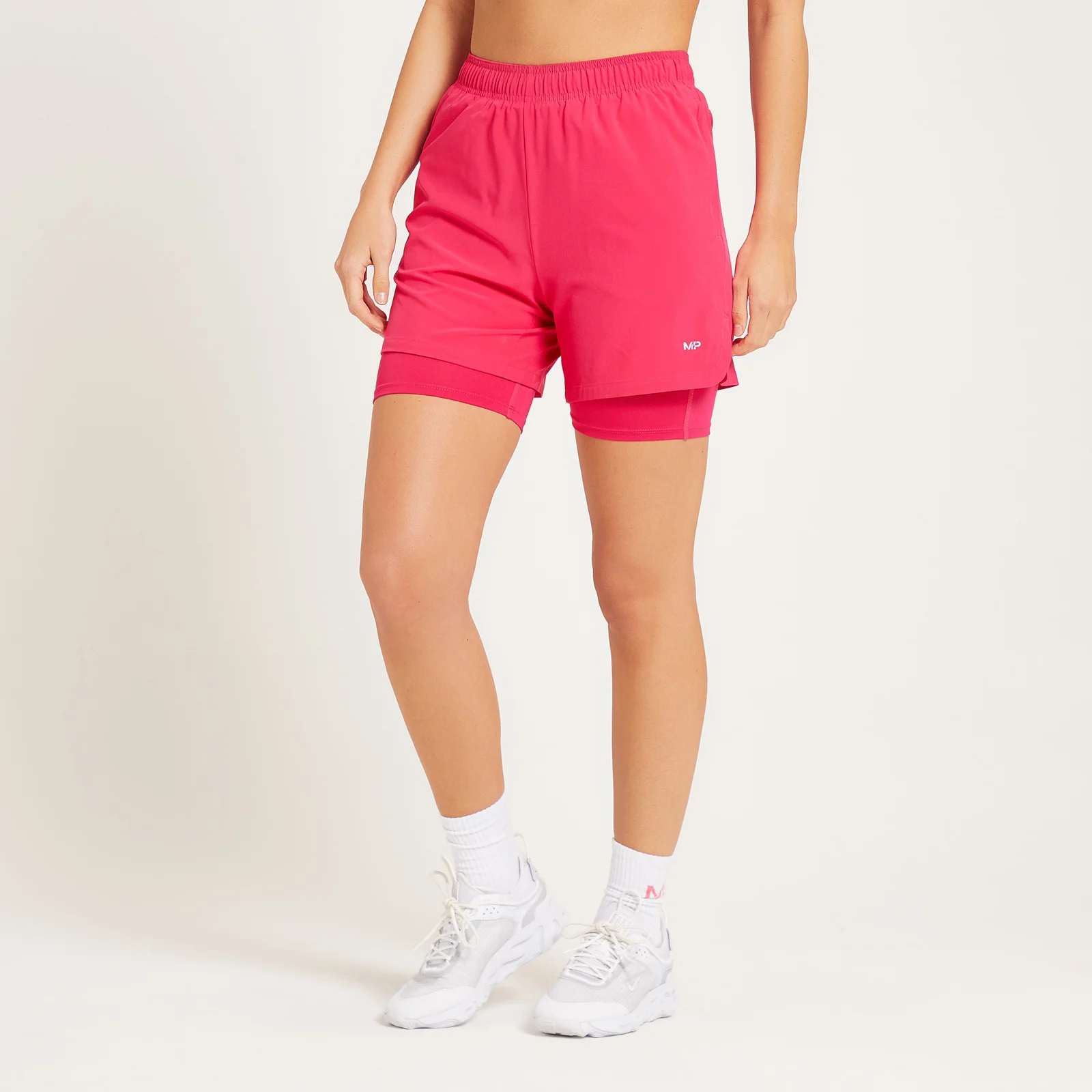 MP 2-IN-1 sportshort voor dames - Magenta - XXS Afbeelding 1