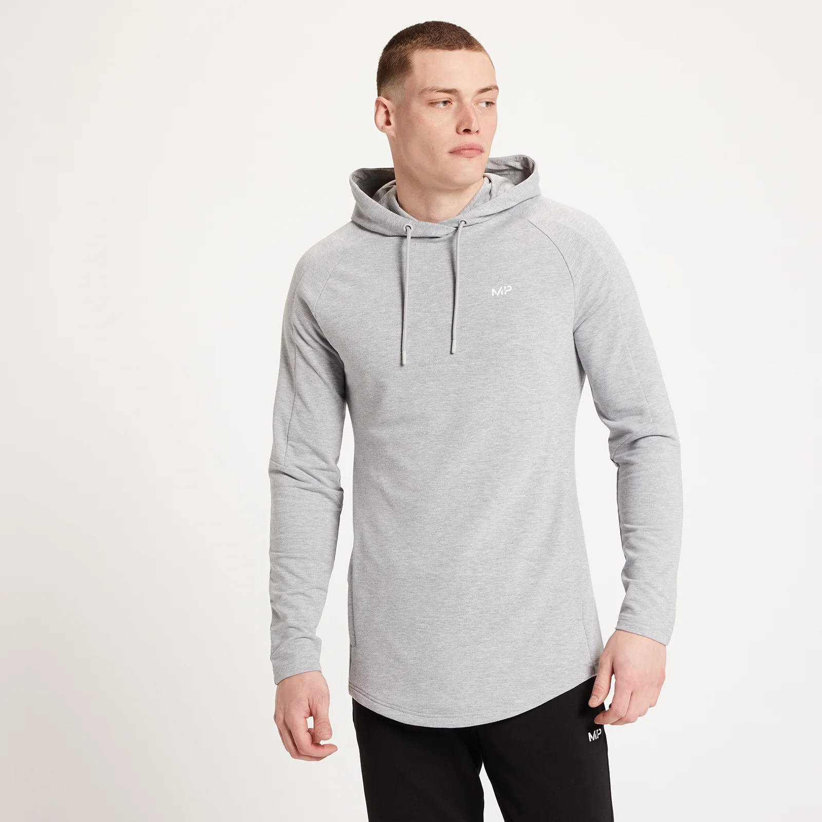 MP Form hoodie met capuchon voor heren - Stormgrijs gemêleerd - XXS Afbeelding 1
