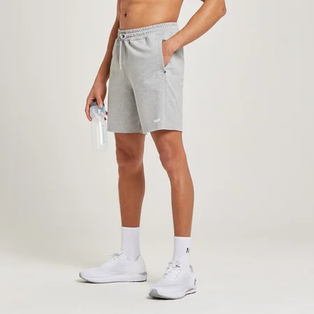 MP Form sweatshort voor heren - Stormgrijs gemêleerd