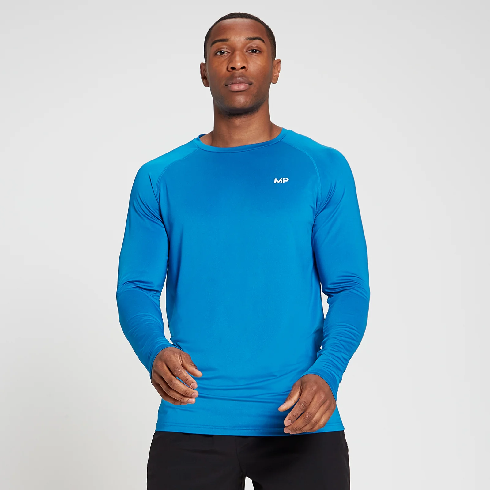 MP sportshirt met lange mouwen voor heren - Echt blauw - XXS Afbeelding 1