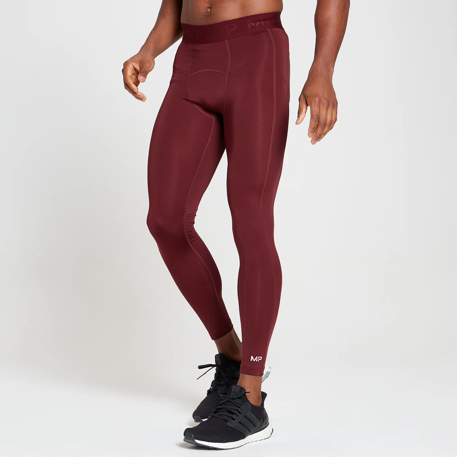 MP Essentials basislaag legging voor heren - Merlot - XXS Afbeelding 1