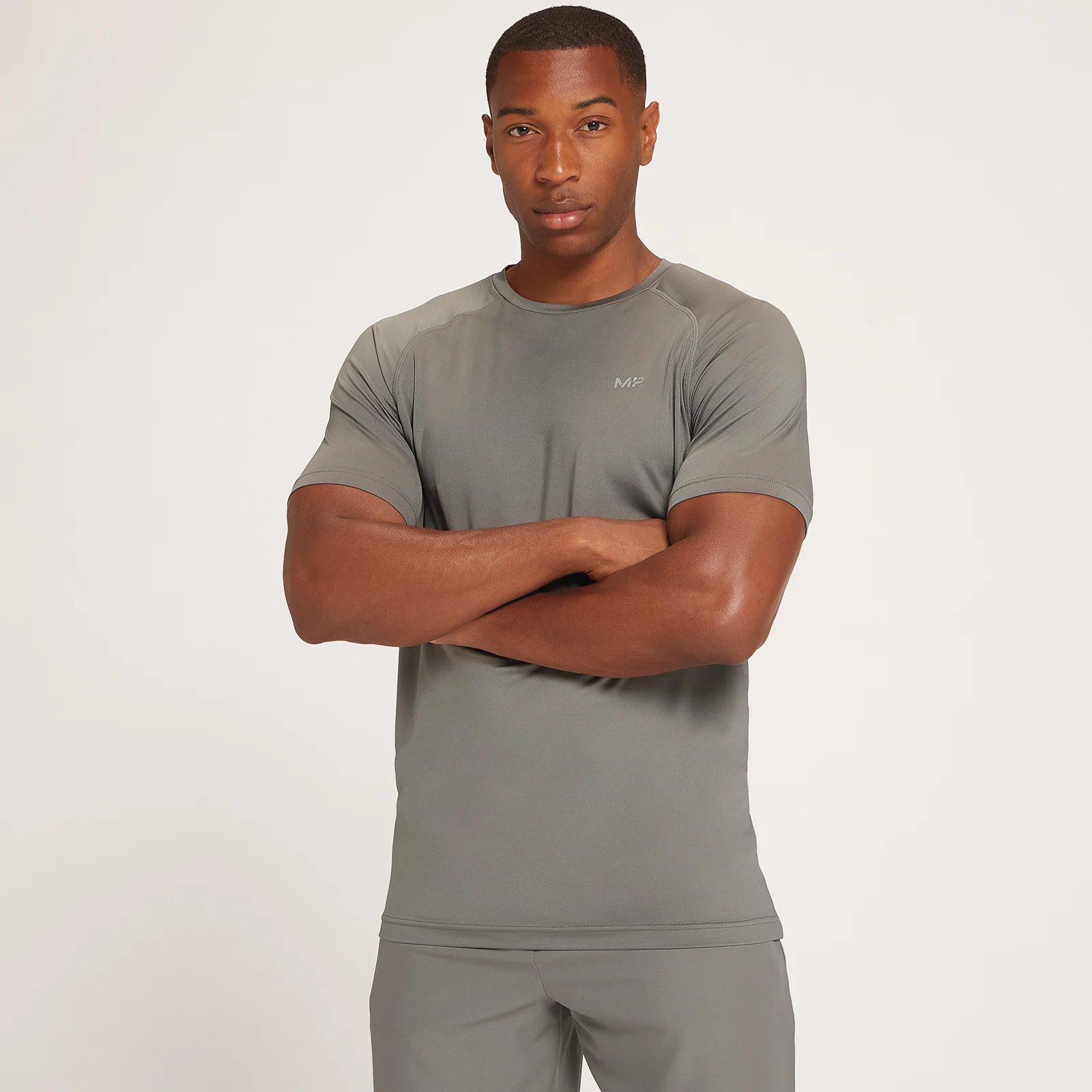 MP Repeat Graphic Training T-shirt met korte mouwen voor heren - Carbongrijs - XXS Afbeelding 1