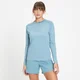 MP Run Life T-shirt met lange mouwen voor dames - Steenblauw/Wit