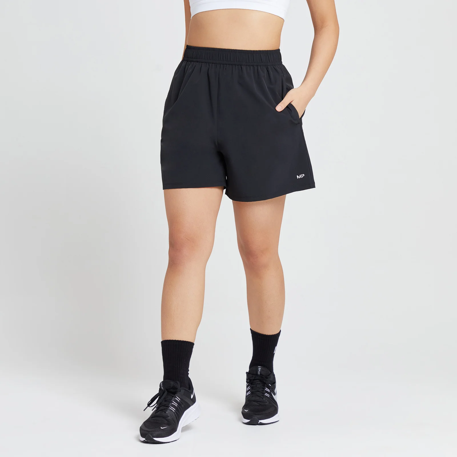 MP Run Life sportshort voor dames - Zwart/Wit - XXS Afbeelding 1