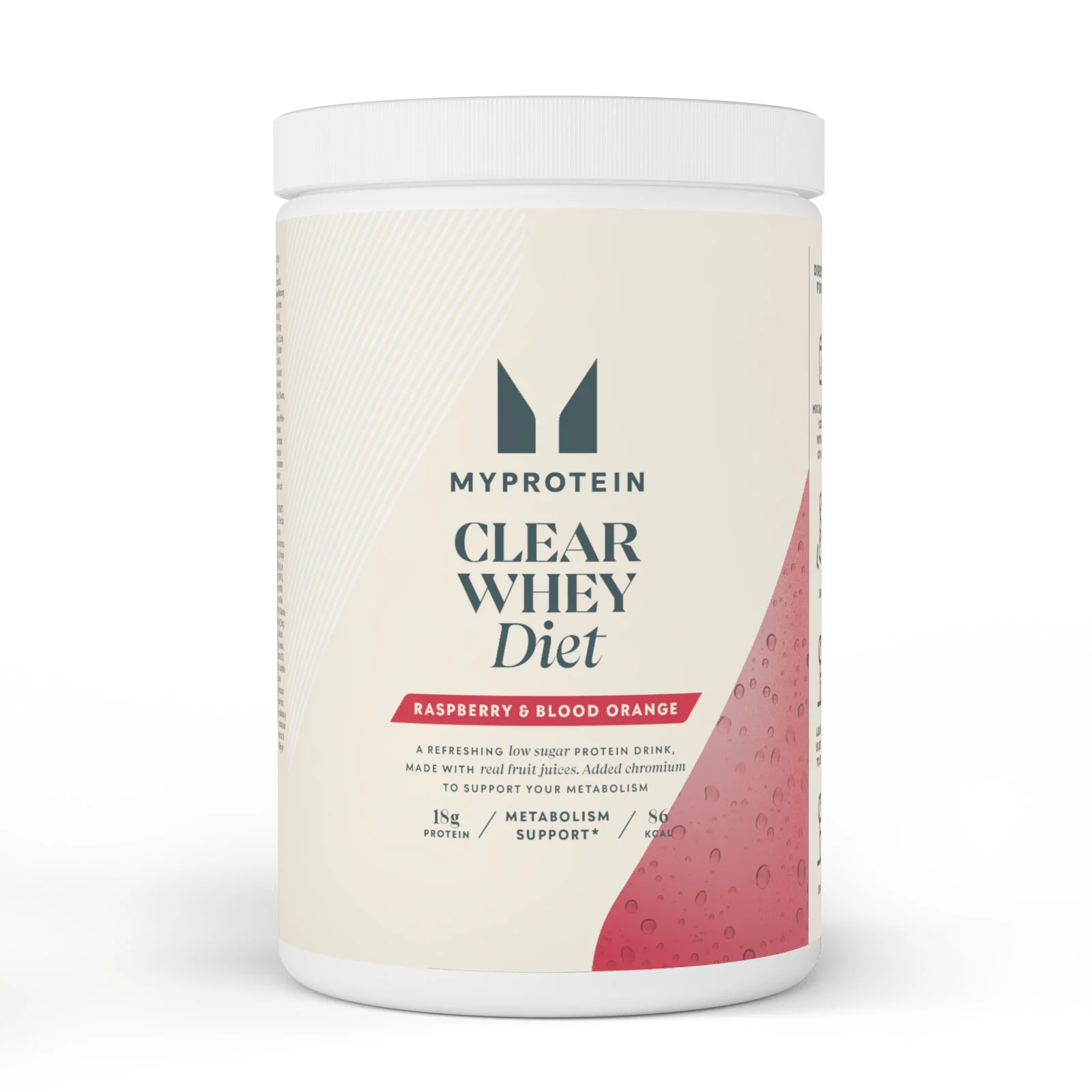 Clear Whey Diet - 500g - Framboos & Bloedsinaasappel Afbeelding 1