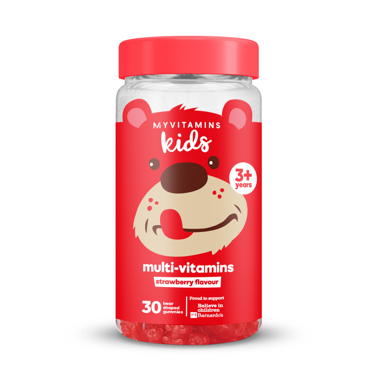 Multivitamine gummies voor kinderen - 30 - Aardbei Afbeelding 1