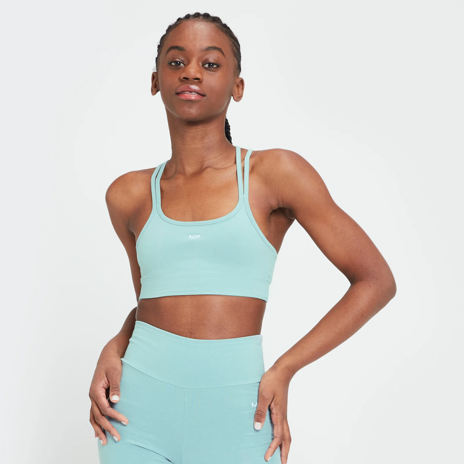 MP jersey beha voor dames - IJsblauw - XXS Afbeelding 1