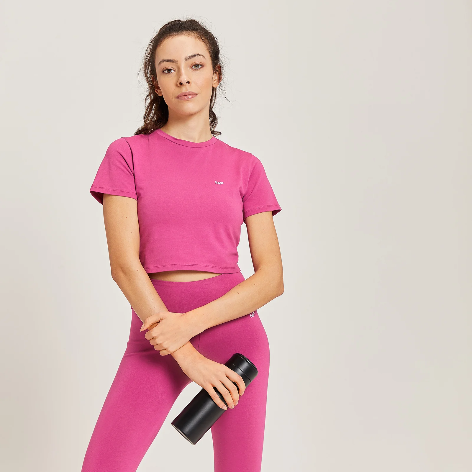 MP Essential Body Fit cropped T-shirt voor dames - Sangria - XXS Afbeelding 1