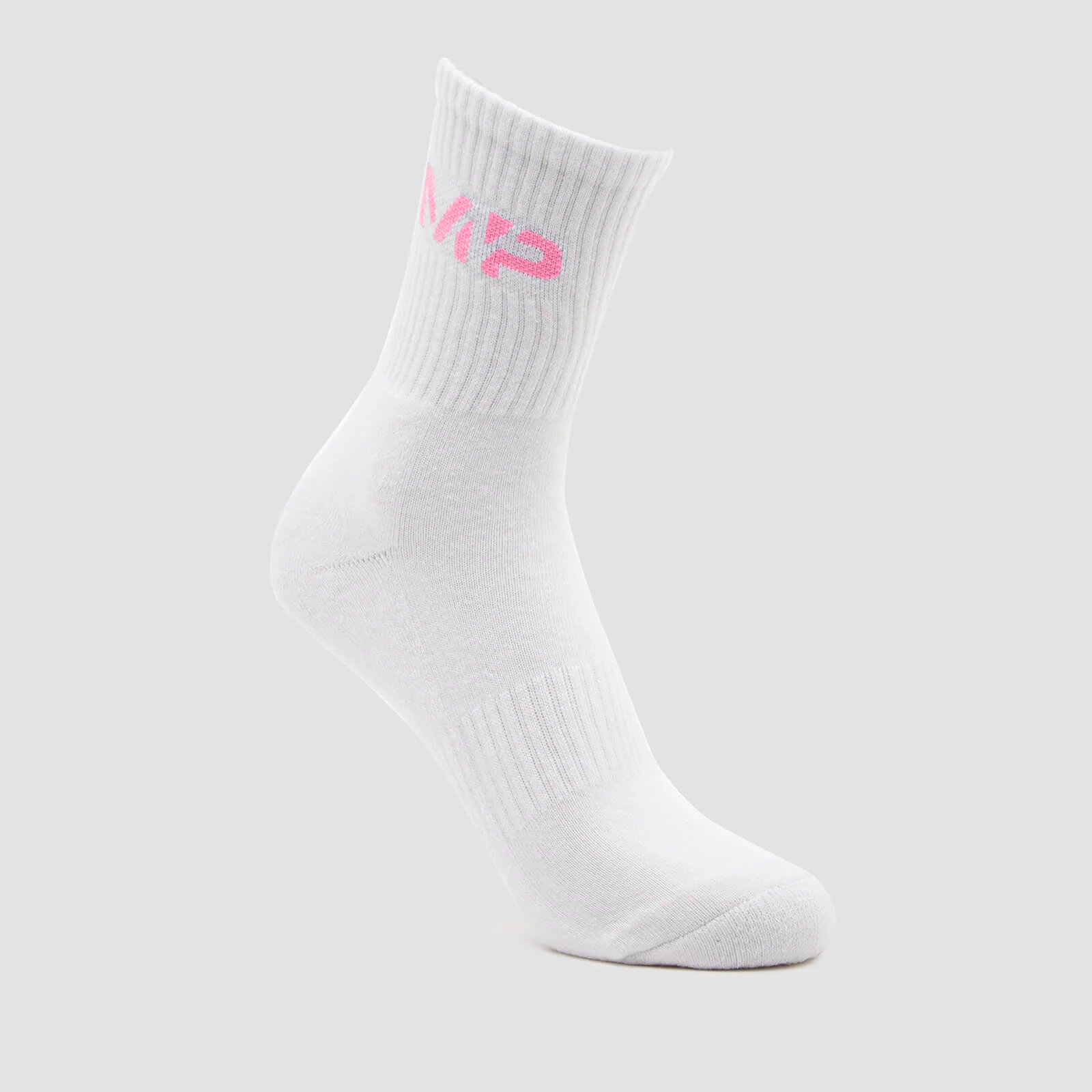 MP Essential Crew Socks Unisex - White/Candy Floss - UK 2-5 Afbeelding 1