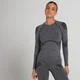 MP Dynamic Training naadloos shirt met lange mouwen voor dames - Verwassen zwart