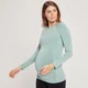 MP naadloos zwangerschapsshirt met lange mouwen - IJsblauw