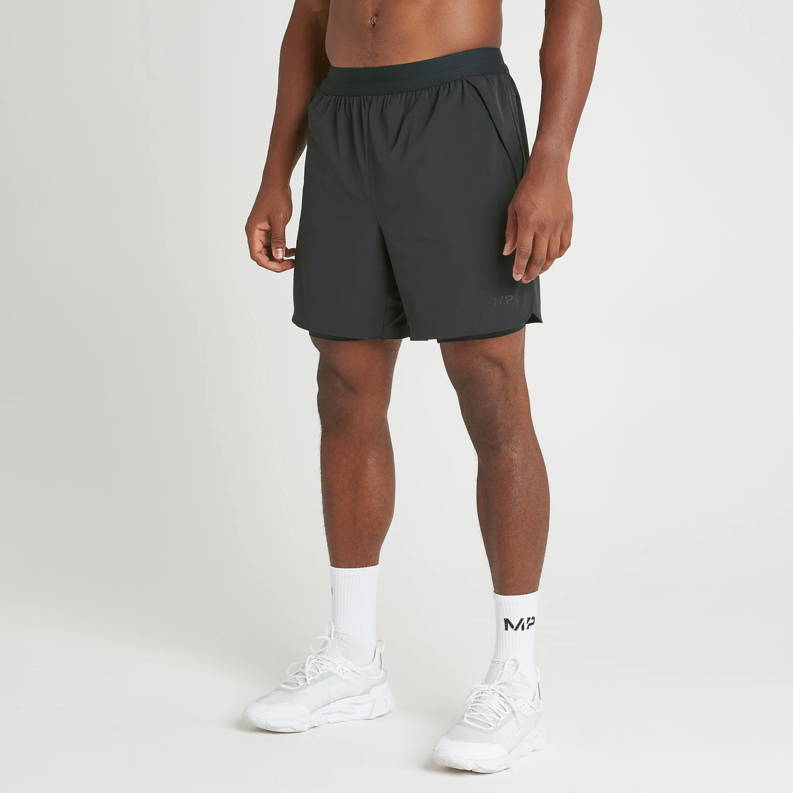 MP Tempo Ultra 2-in-1 short voor heren - Zwart - XXS Afbeelding 1