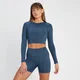 MP Tempo omkeerbare croptop met lange mouwen voor dames - Donkergrijs