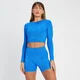 MP Tempo omkeerbare croptop met lange mouwen voor dames - Elektrisch blauw