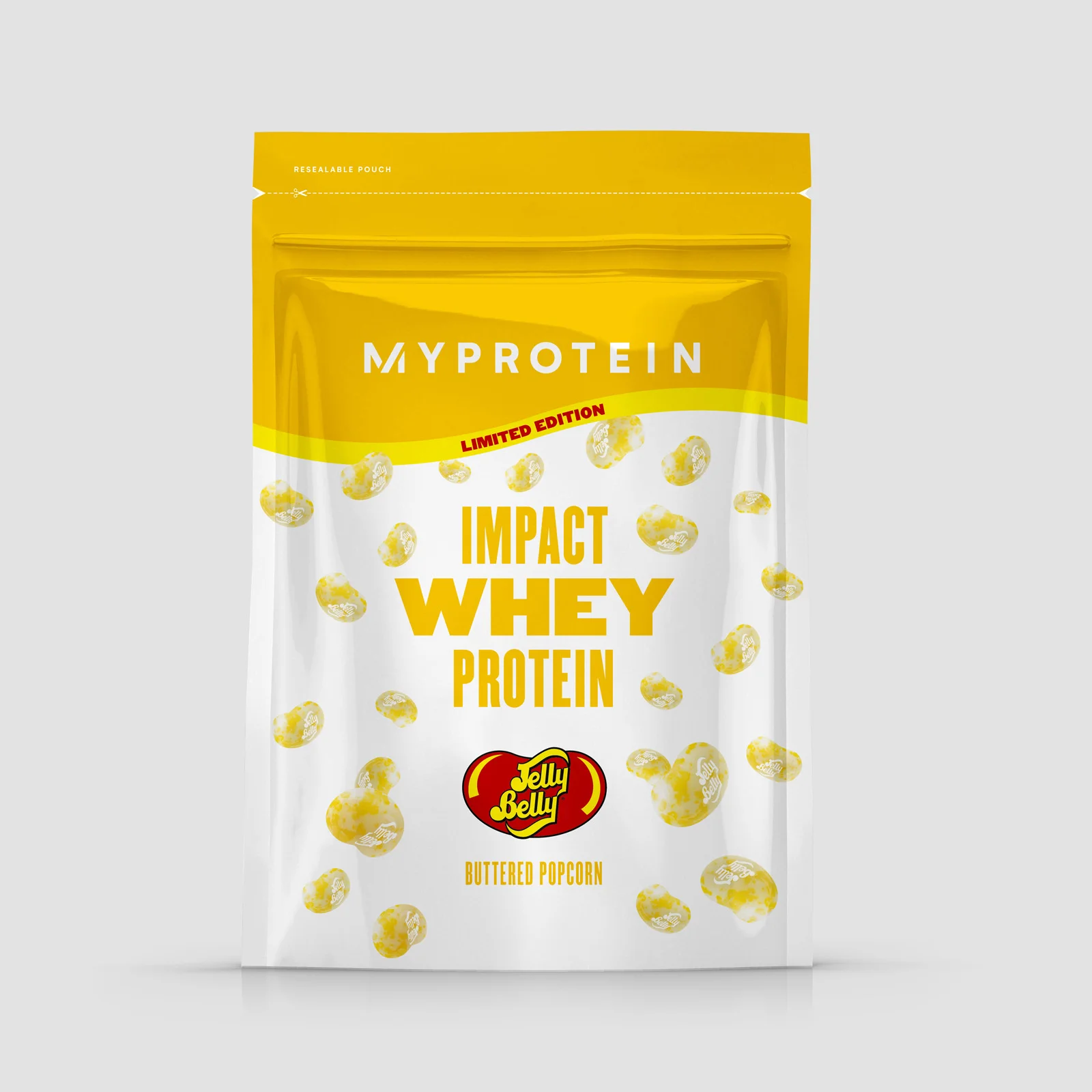 Impact Whey Protein - Jelly Belly®-editie - 40servings - Geboterde Popcorn Afbeelding 1