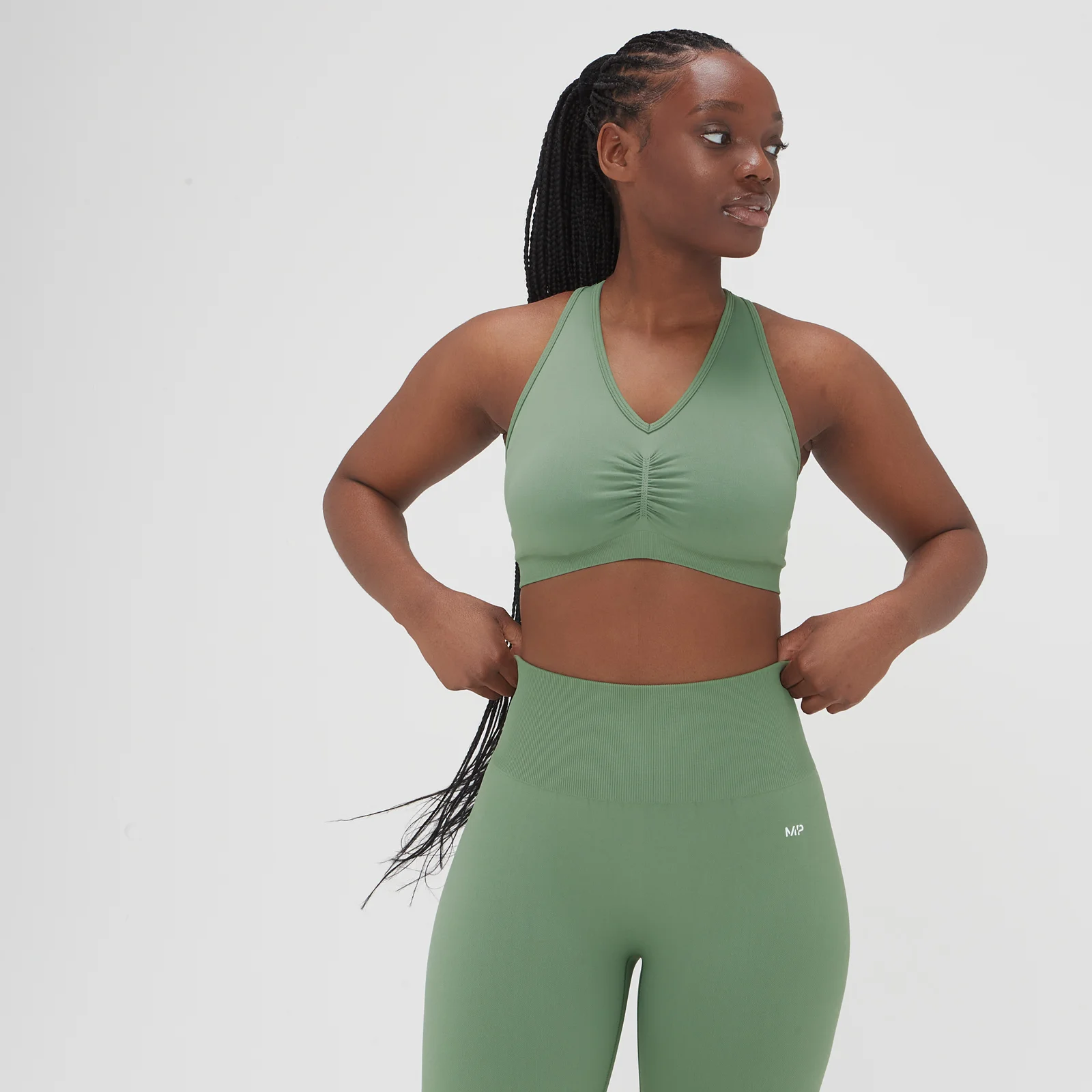 MP verwassen en naadloze beha - Verwassen jadegroen - XS Afbeelding 1