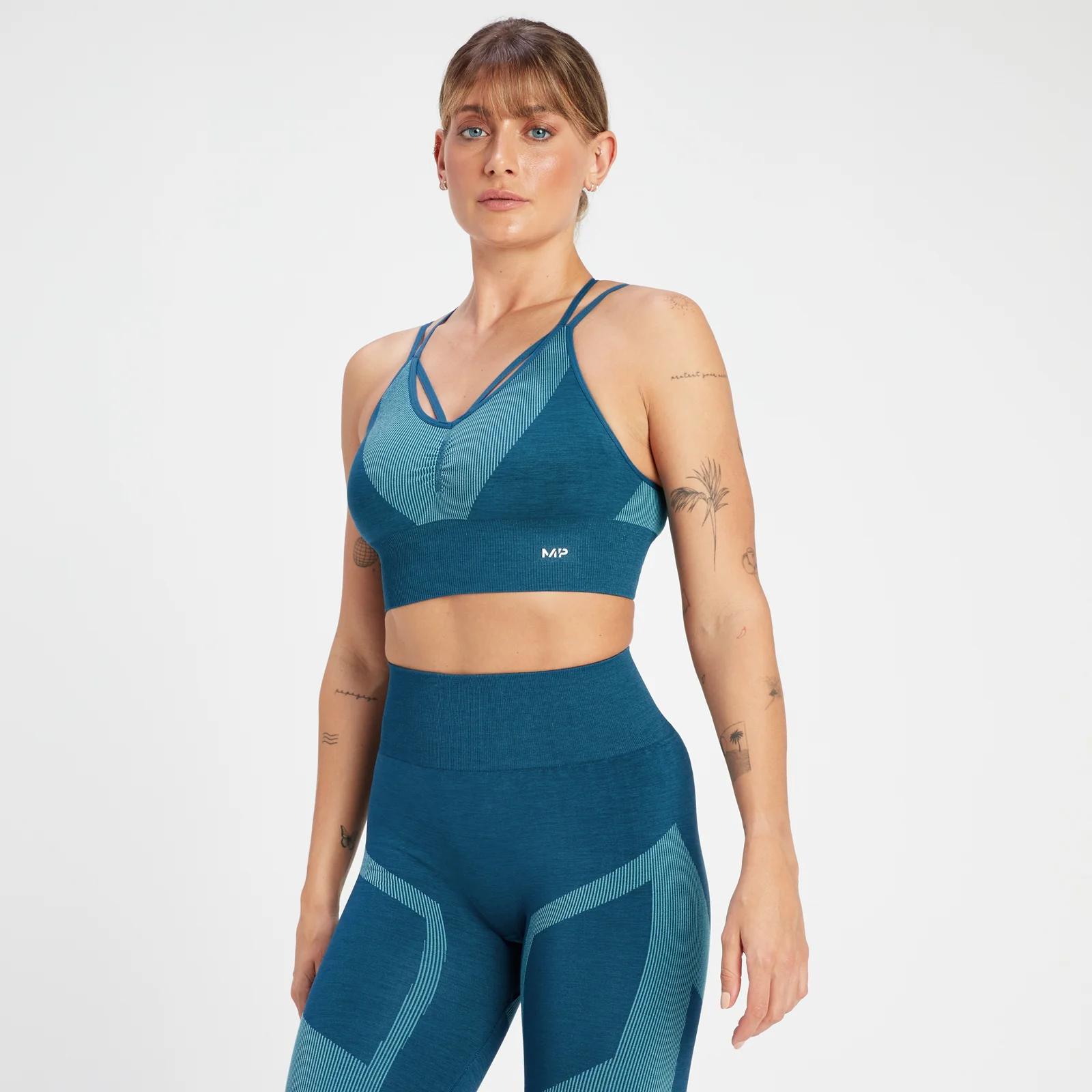 MP Impact Scrunch naadloze sportbeha - Groenblauw - XS Afbeelding 1