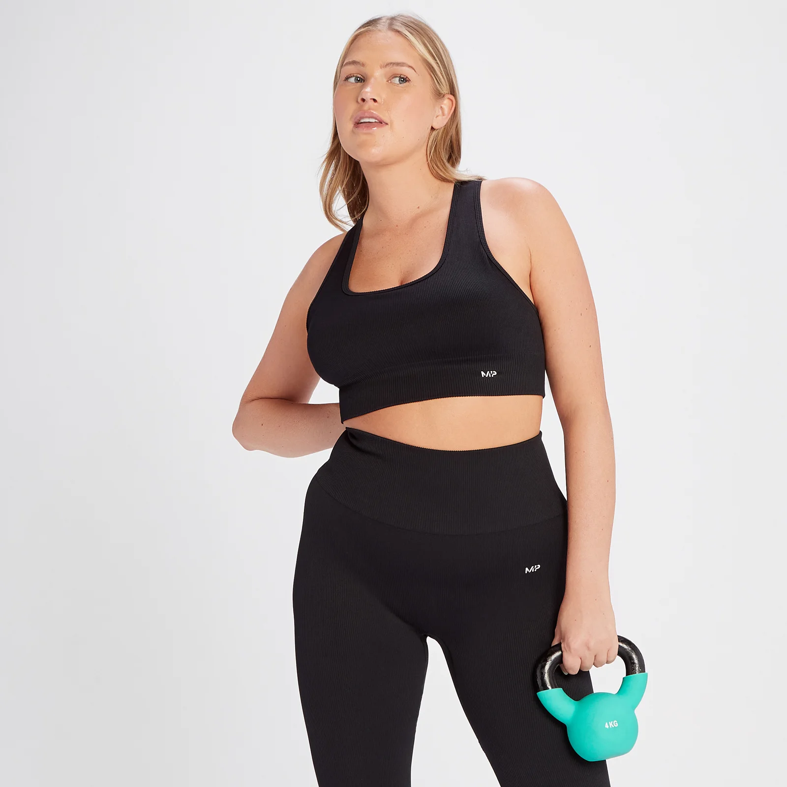 MP Women's Tempo Rib Seamless Bra - Black - XS Afbeelding 1