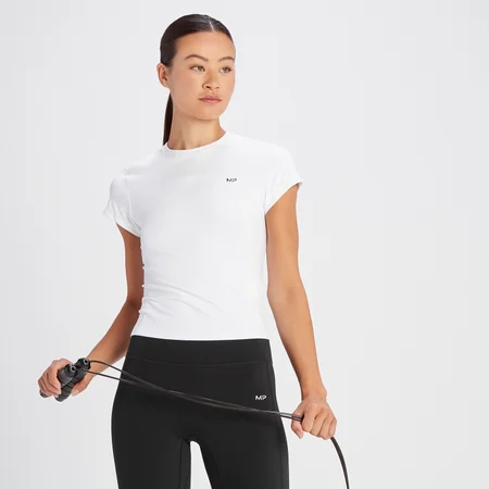 MP Tempo Basics T-shirt met korte mouwen voor dames - Wit