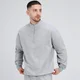 MP Rest Day shirt met kwartrits voor heren - Gemêleerd stormgrijs