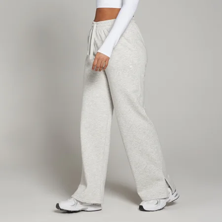 MP Basics joggingbroek met rechte pijpen voor dames - Gemêleerd lichtgrijs