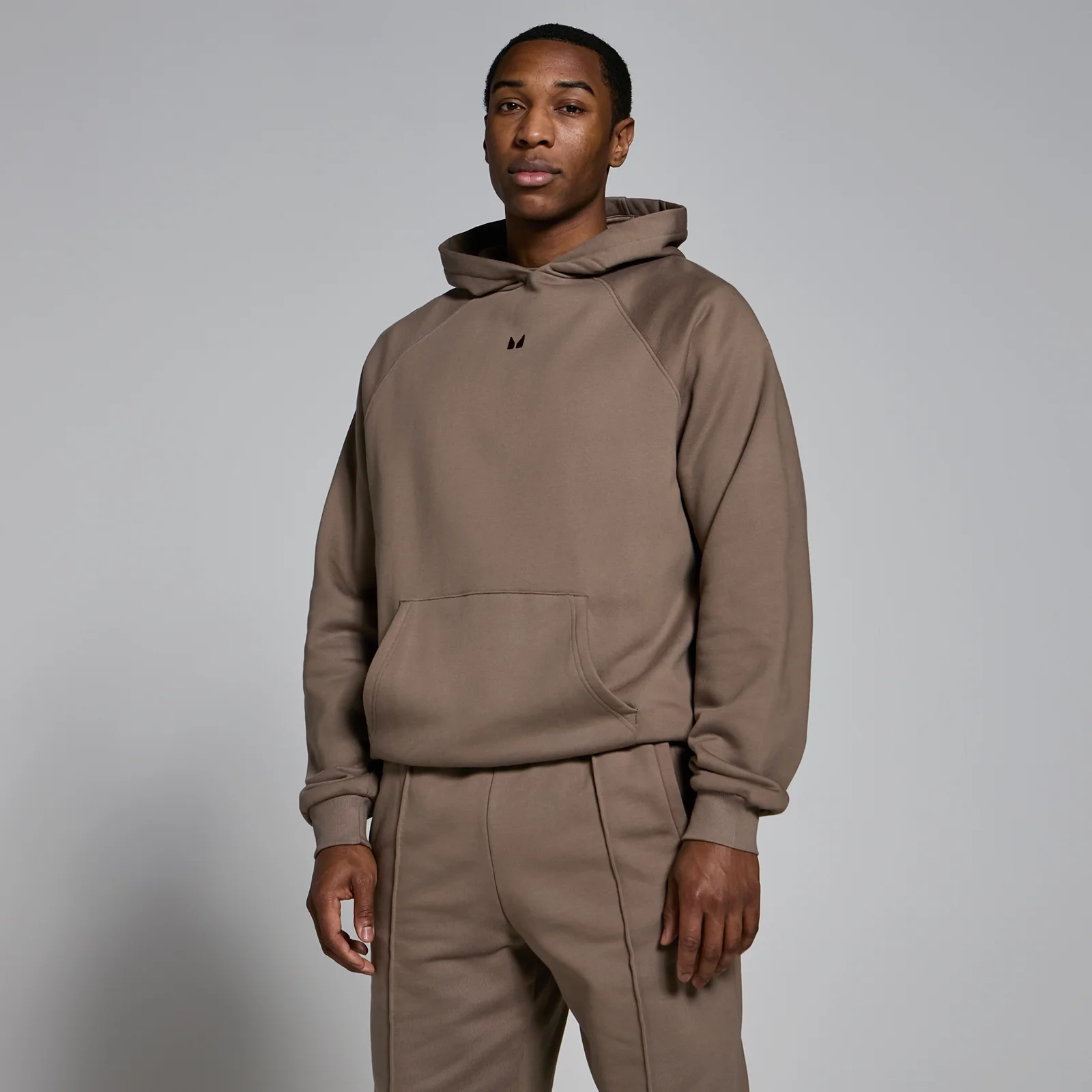 MP Lifestyle stevige hoodie voor heren - Lichtbruin - XS Afbeelding 1