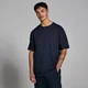 MP Lifestyle stevig en oversized T-Shirt voor heren - Donkermarineblauw