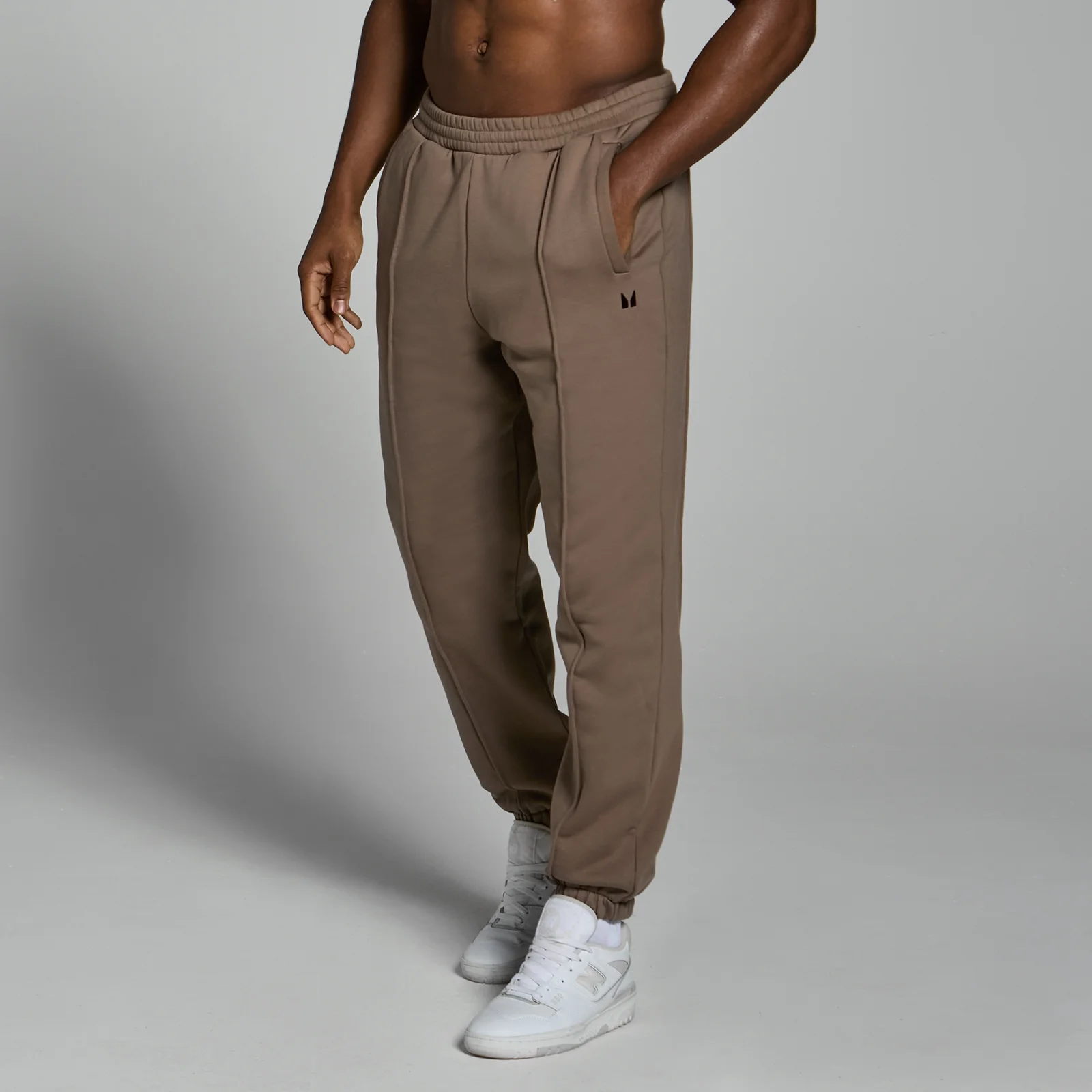 MP Lifestyle stevige en oversized joggingbroek voor heren - Lichtbruin - XS Afbeelding 1