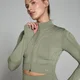 MP Tempo Ultra Geometric naadloos gecropt jack voor dames - Taupe