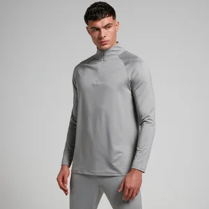 MP trainingstrui met kwartrits voor heren - Stormgrijs - Size M