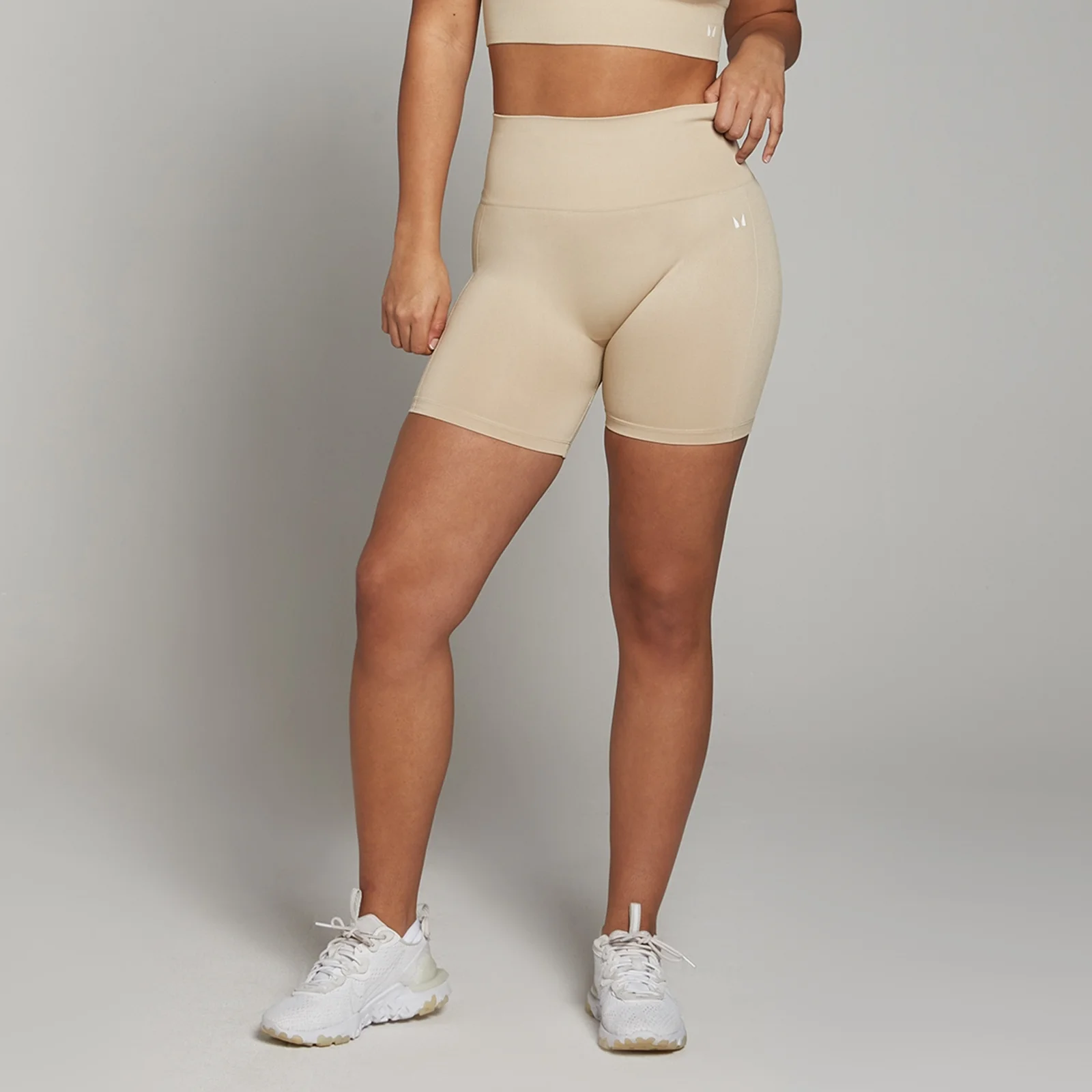MP Shape naadloze fietsshort voor dames - Zandsteen - XS Afbeelding 1
